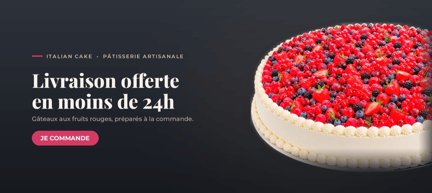 Aperçu du site Pâtisserie Créative