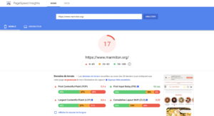 Analyse Marmiton.org par Google Page Speed Insight